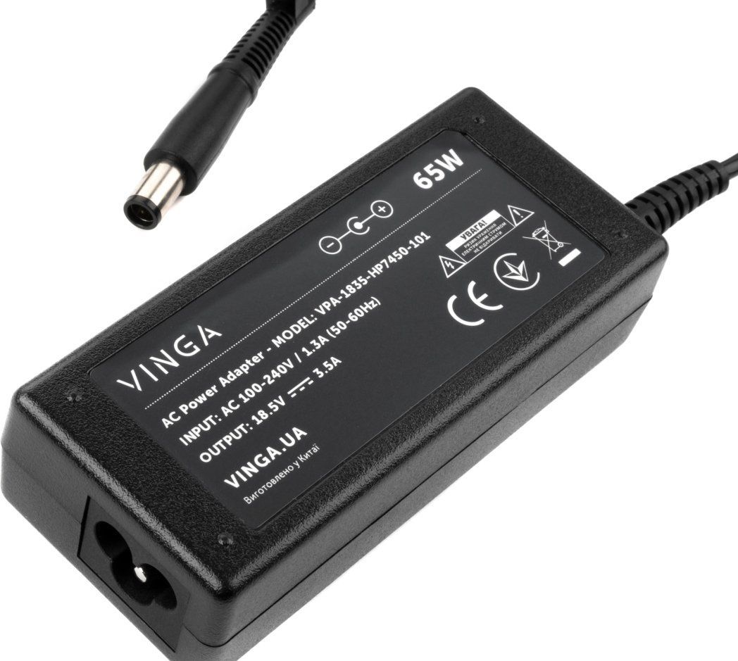 Блок питания Vinga HP 65W 18.5V 3.5A 7.4x5.0 (VPA-1835-HP7450-101) фото4