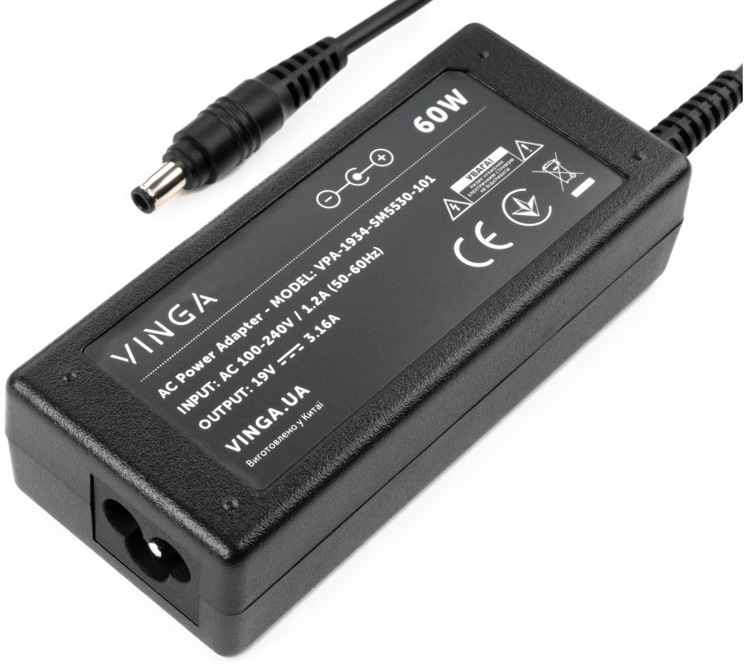 Блок питания Vinga Samsung 60W 19V 3.16A 5.5x3.0 (VPA-1934-SM5530-101) фото4
