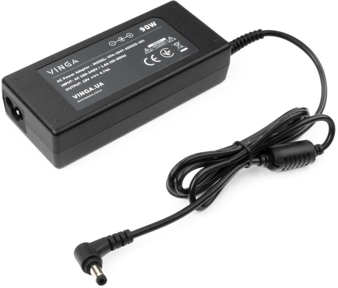 Блок питания Vinga ASUS 90W 19V 4.74A 5.5x2.5 (VPA-1947-AS5525-101) фото2