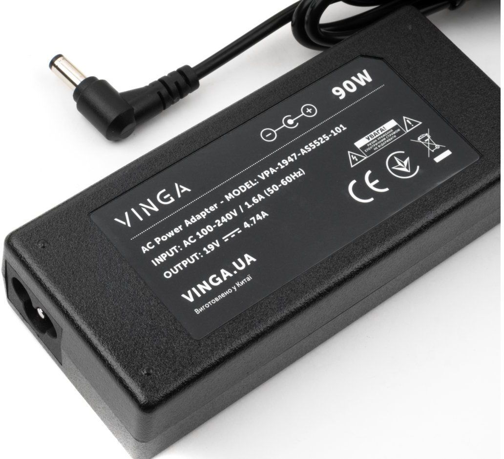Блок питания Vinga ASUS 90W 19V 4.74A 5.5x2.5 (VPA-1947-AS5525-101) фото3