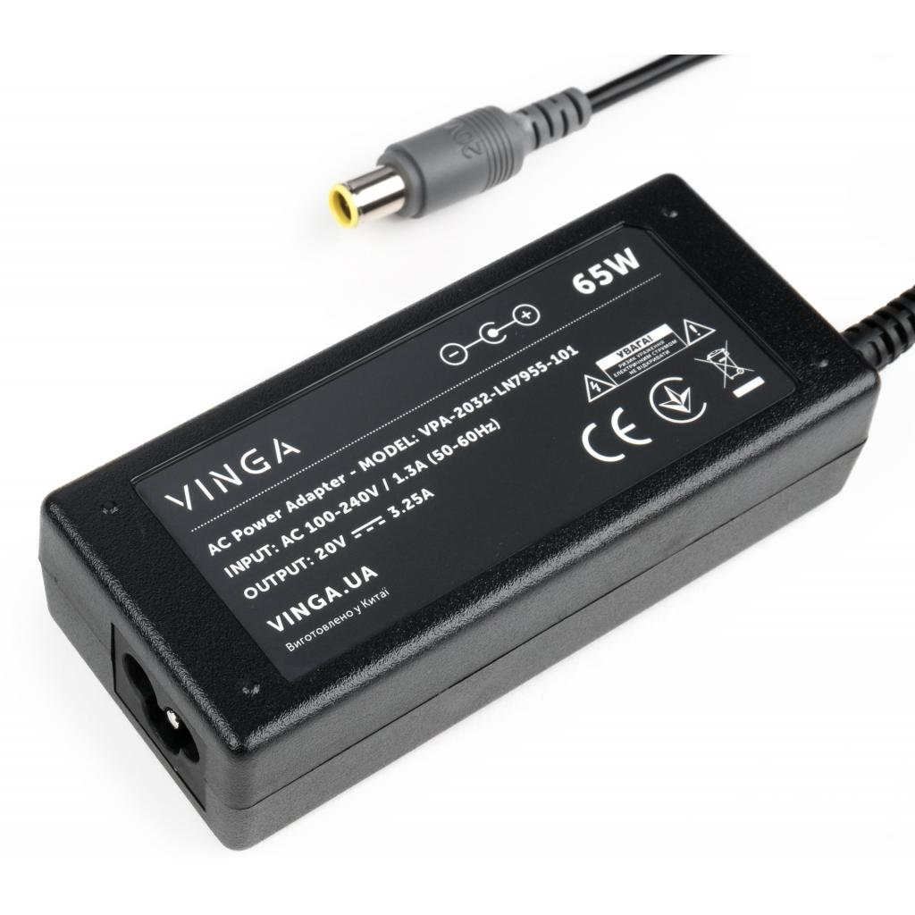 Блок питания Vinga Lenovo 65W 20V 3.25A 7.9x5.5 (VPA-2032-LN7955-101) фото