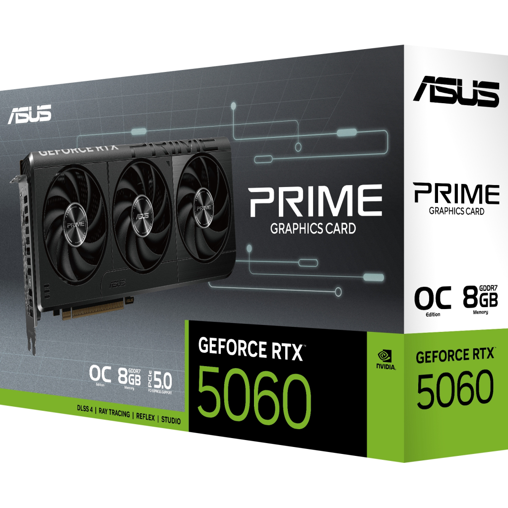 Видеокарта ASUS GeForce RTX 5060 8GB GDDR7 PRIME OC (PRIME-RTX5060-O8G) фото
