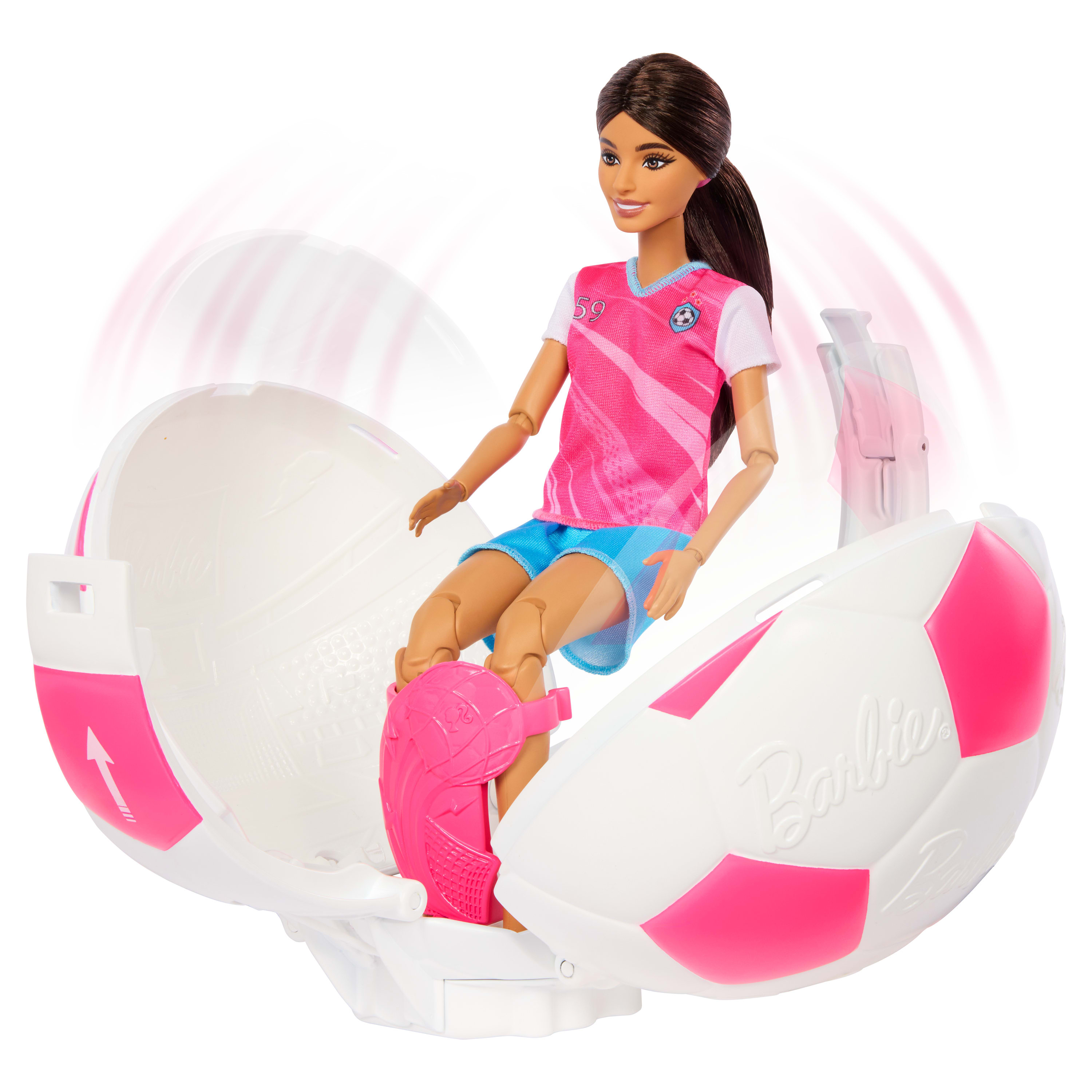 Набор-сюрприз Barbie Roll & Reveal – футболистка (JMK20) фото4