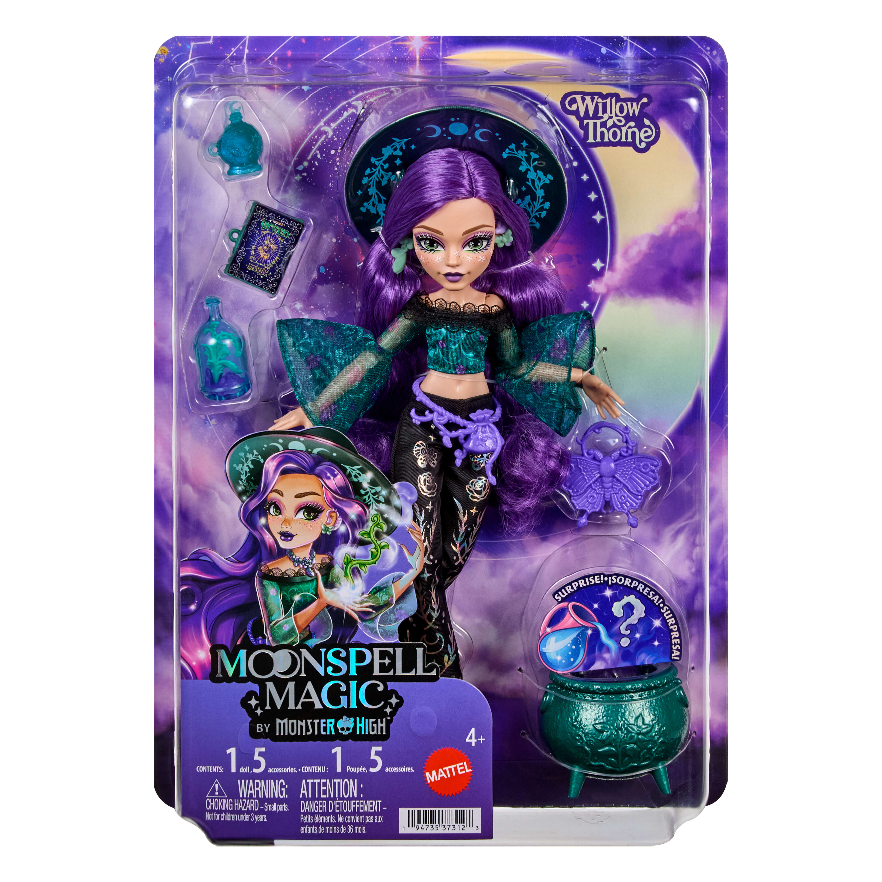 Лялька Віллоу Moonspell Magic від Monster High – Чаклунка природи (JMB92) фото6