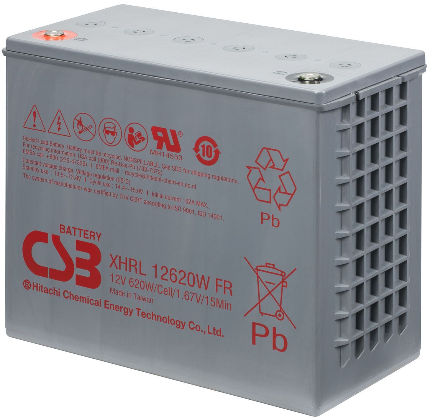 Аккумуляторна батарея CSB 12V 139Ah (XHRL12620W) фото2