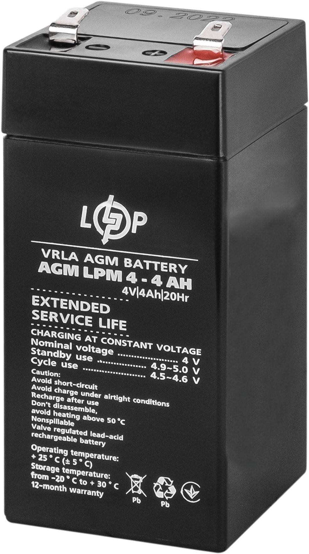 Аккумуляторная батарея LogicPower LPM 4В 4 Ah (4135) фото4