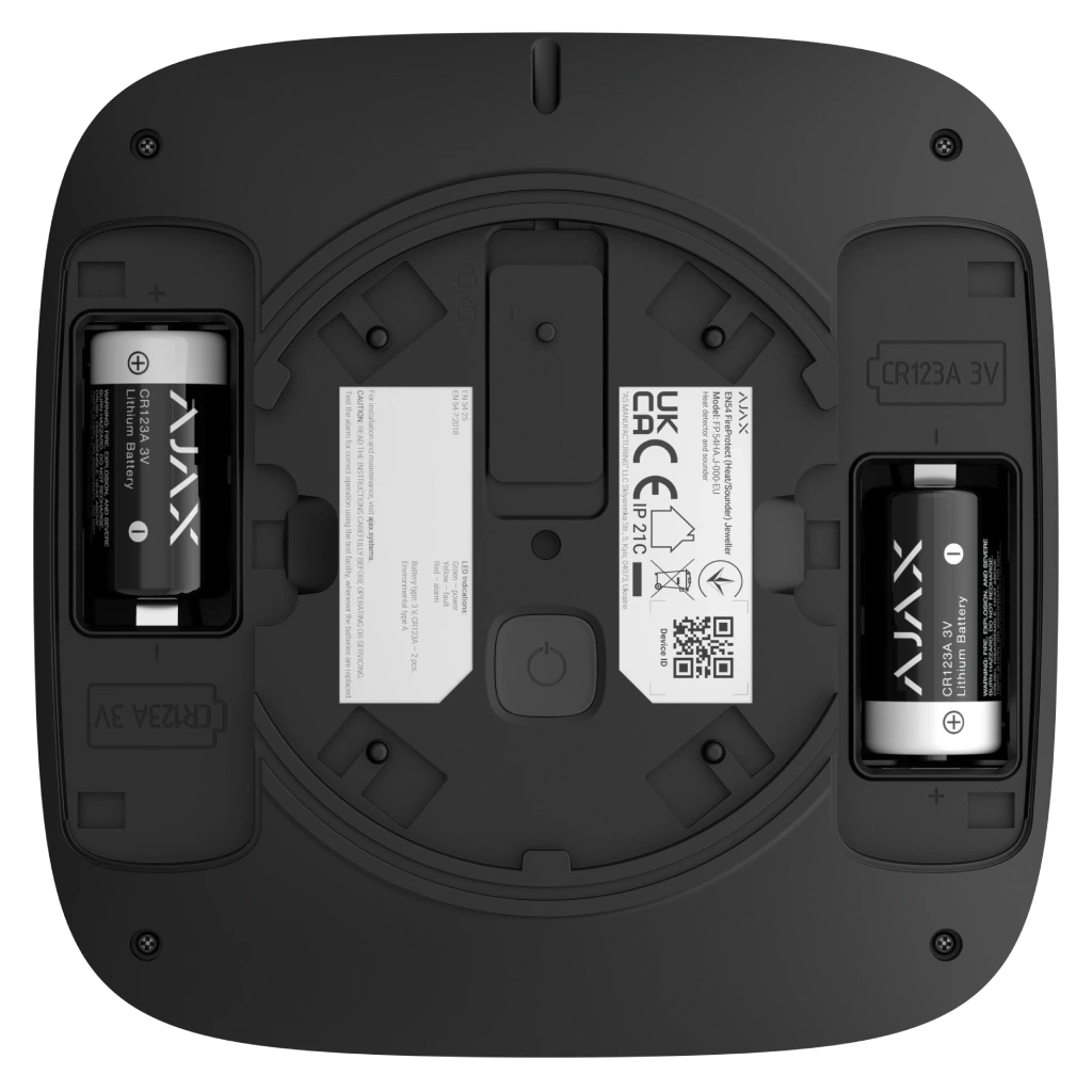 Датчик дыма Ajax EN54 FireProtect Heat/Sounder black фото