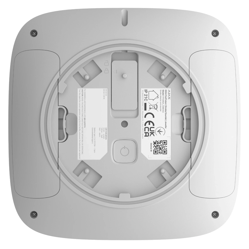 Датчик дыма Ajax EN54 FireProtect Smoke/Sounder white фото5