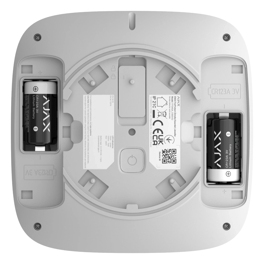 Датчик дыма Ajax EN54 FireProtect Smoke/Sounder white фото6
