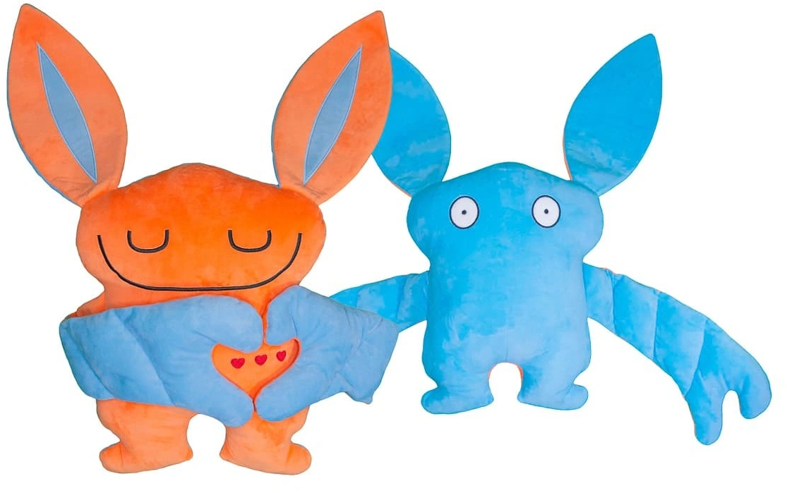 Мягкая игрушка-обнимашка Bumpas Zeek, orange/blue (15677) фото