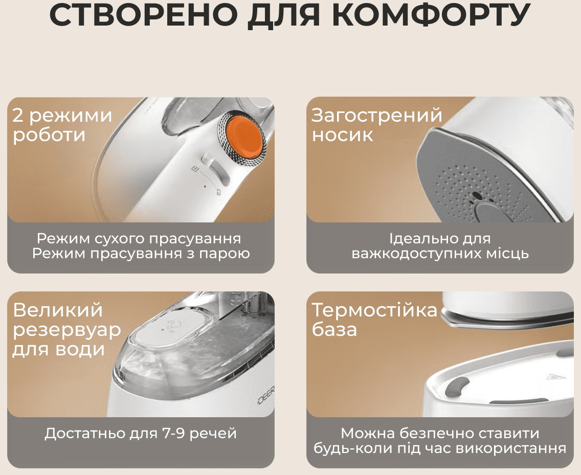 Відпарювач Deerma DEM-GT01 фото10