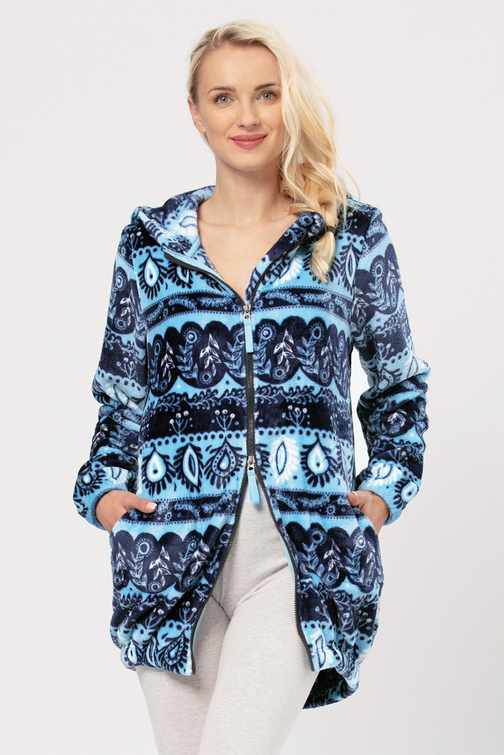 Кофта флисовая женский Key Night&Day LHB 894 B24 S/M голубой/синий фото2
