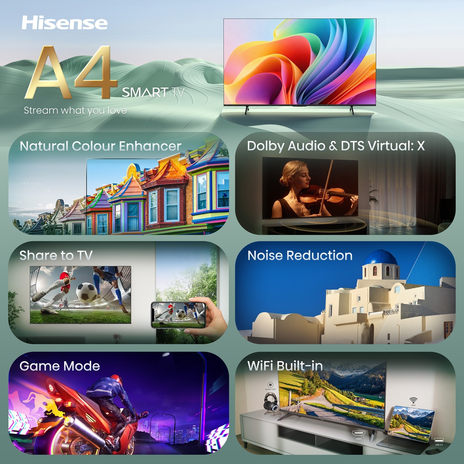 Телевізор Hisense 32A4S фото8