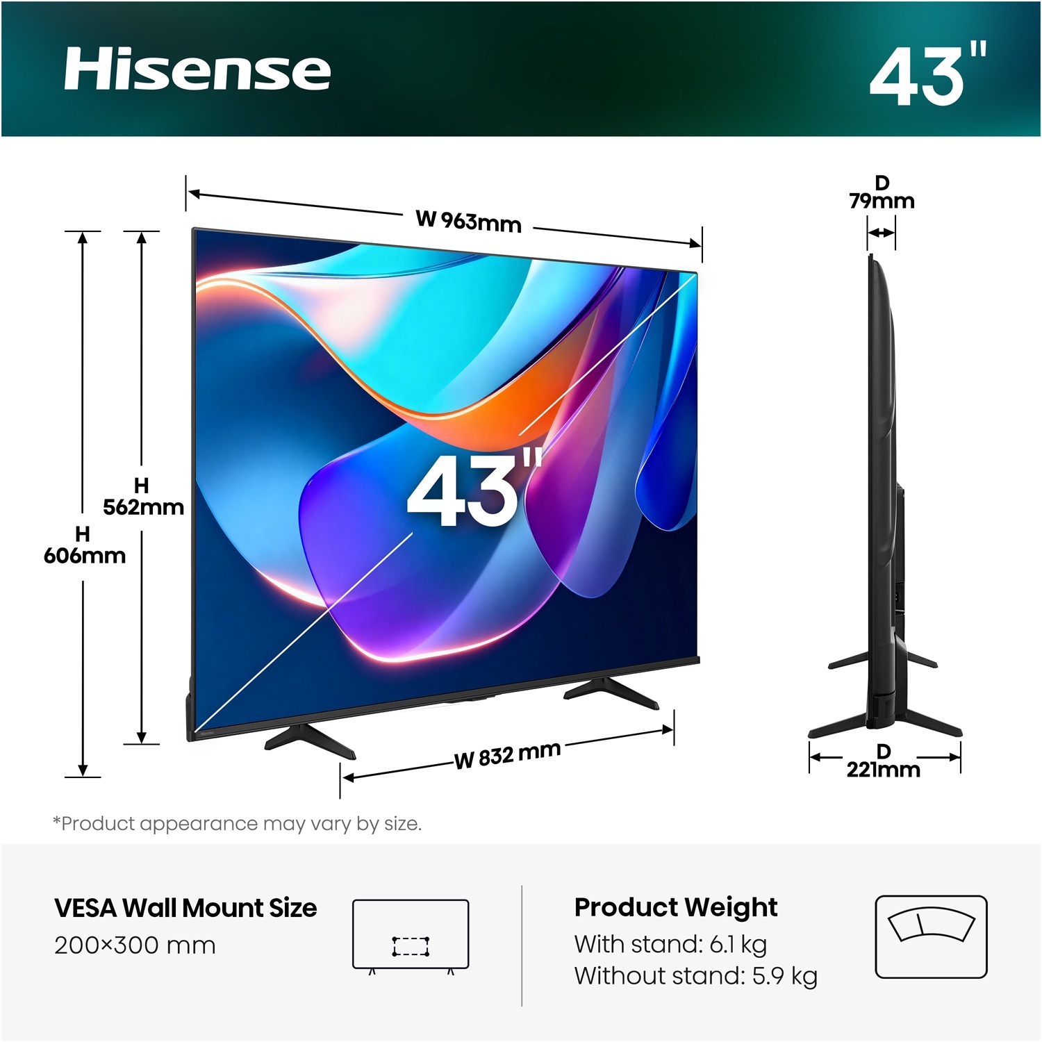 Телевизор Hisense 43A6S фото2