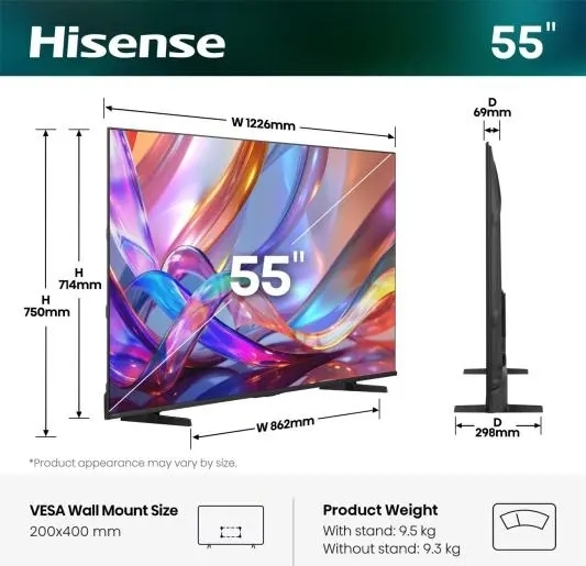 Телевізор Hisense 55E7S фото2