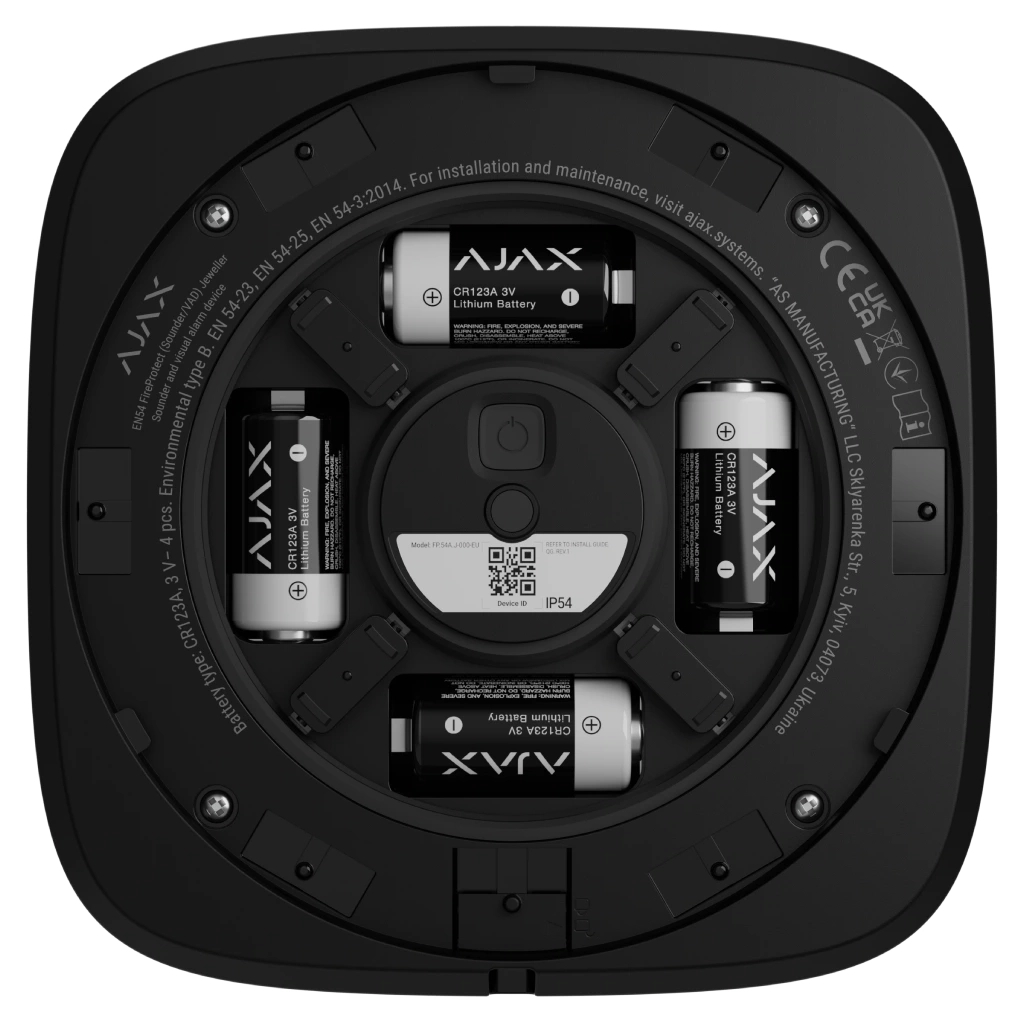 Сирена Ajax EN54 FireProtect Sounder black фото5