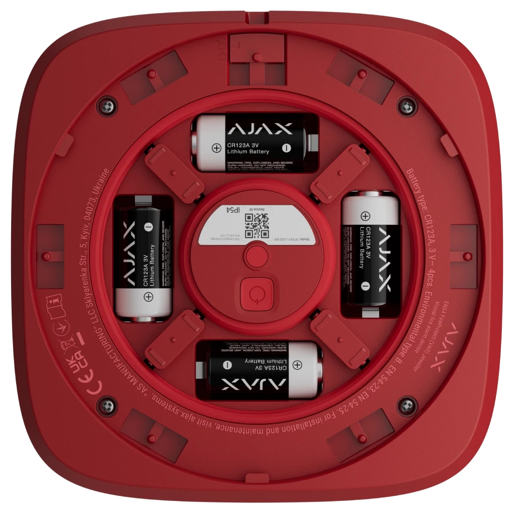 Сирена Ajax EN54 FireProtect VAD red фото5