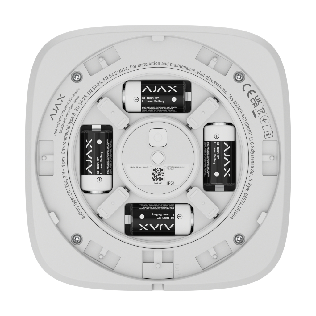 Сирена Ajax EN54 FireProtect Sounder white фото