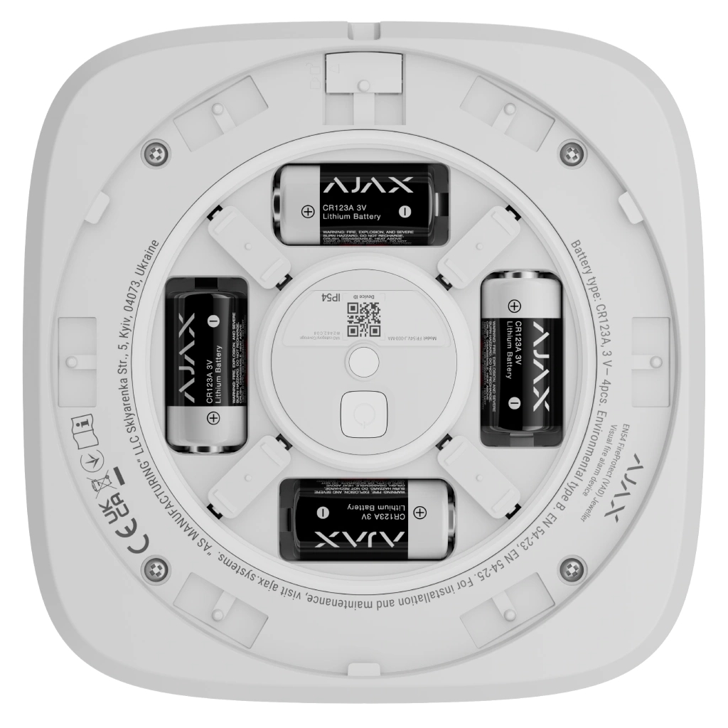 Сирена Ajax EN54 FireProtect (VAD) white фото4