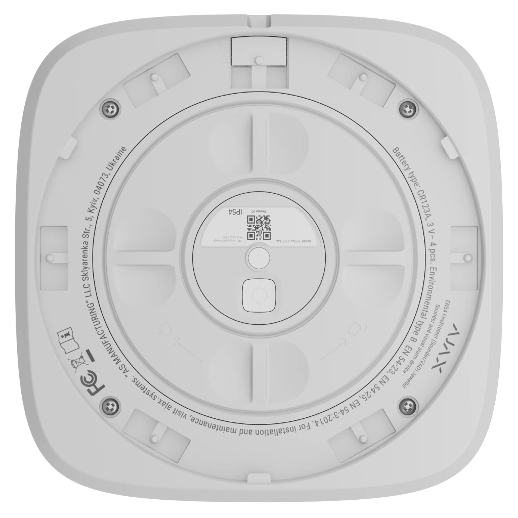 Сирена Ajax EN54 FireProtect Sounder/VAD white фото4