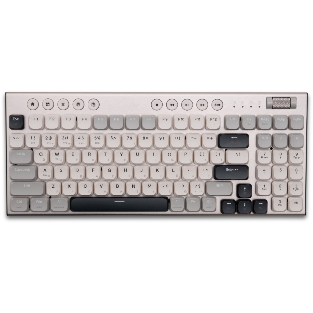 Игровая клавиатура Thunderobot K96 Tri-mode Red Switch UA Grey (6932066308230) фото3