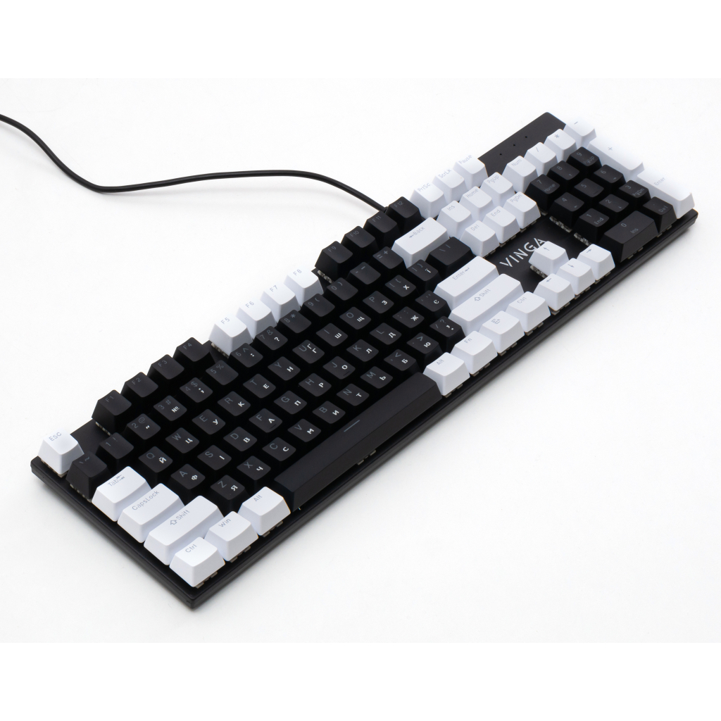 Игровая клавиатура Vinga KBGM-095 LED Brown Switch USB White/Black (KBGM-095BR_White/Black) фото3
