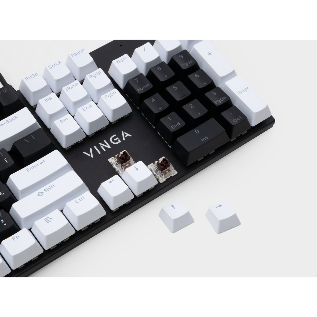 Игровая клавиатура Vinga KBGM-095 LED Brown Switch USB White/Black (KBGM-095BR_White/Black) фото6