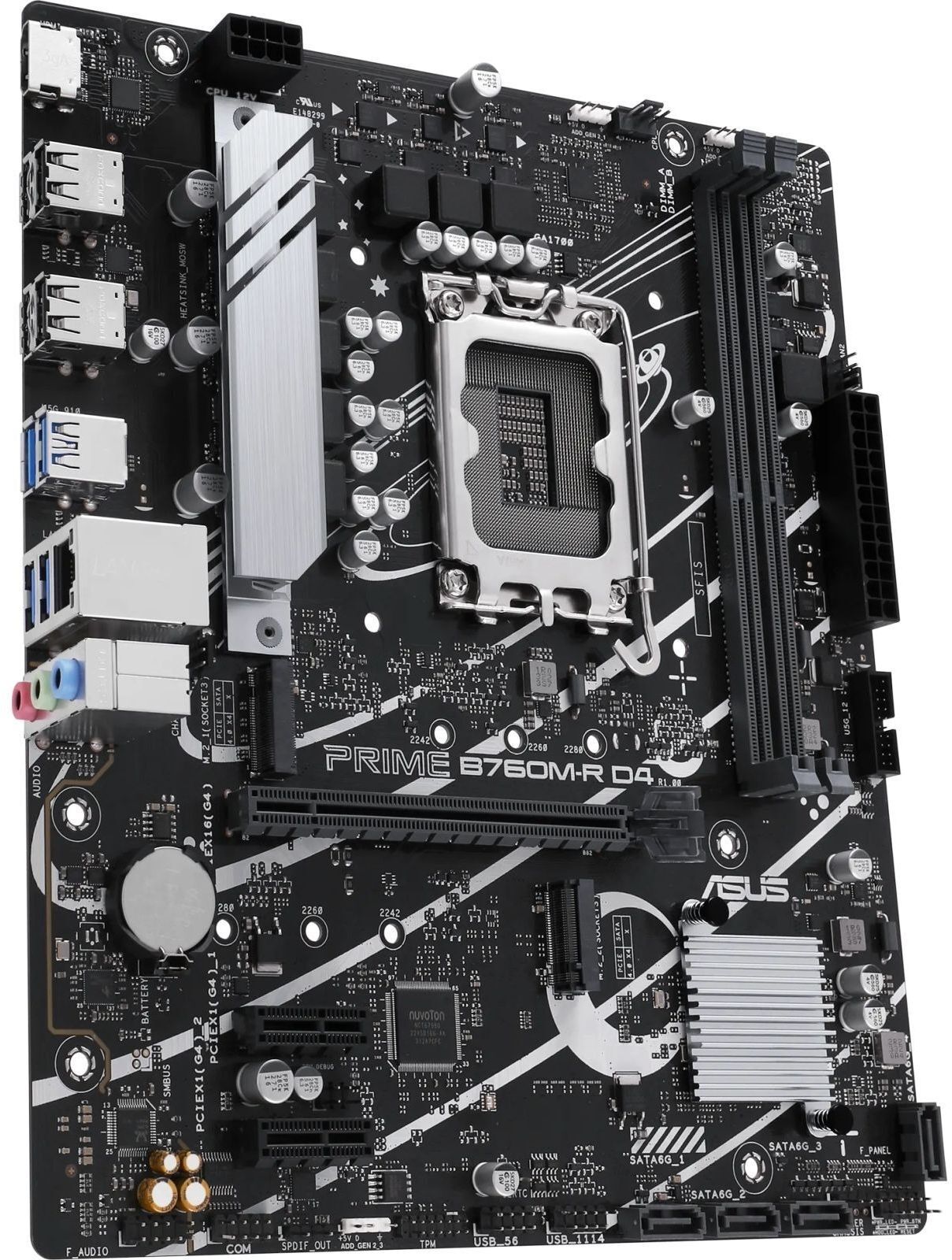 Материнська плата ASUS PRIME B760M-R D4 (PRIME_B760M-R_D4) фото2