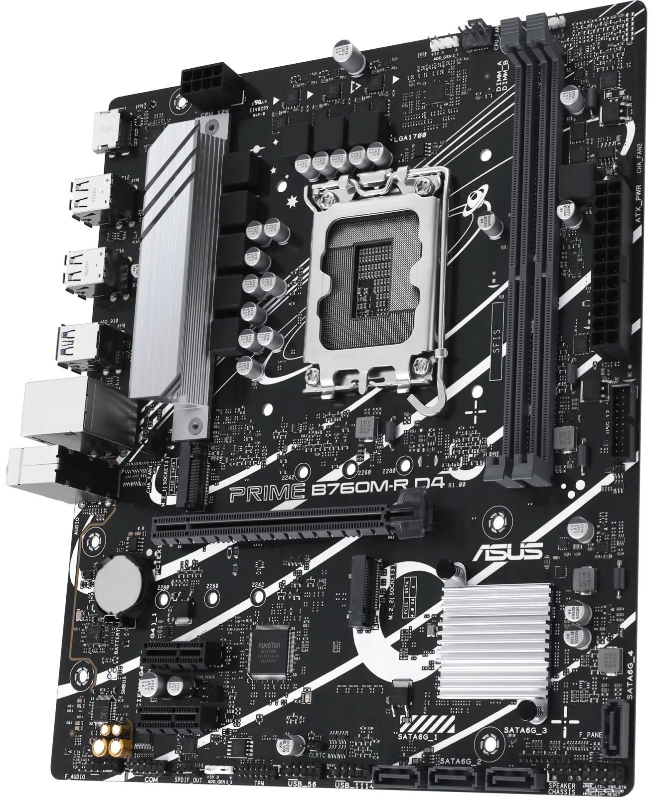 Материнська плата ASUS PRIME B760M-R D4 (PRIME_B760M-R_D4) фото3