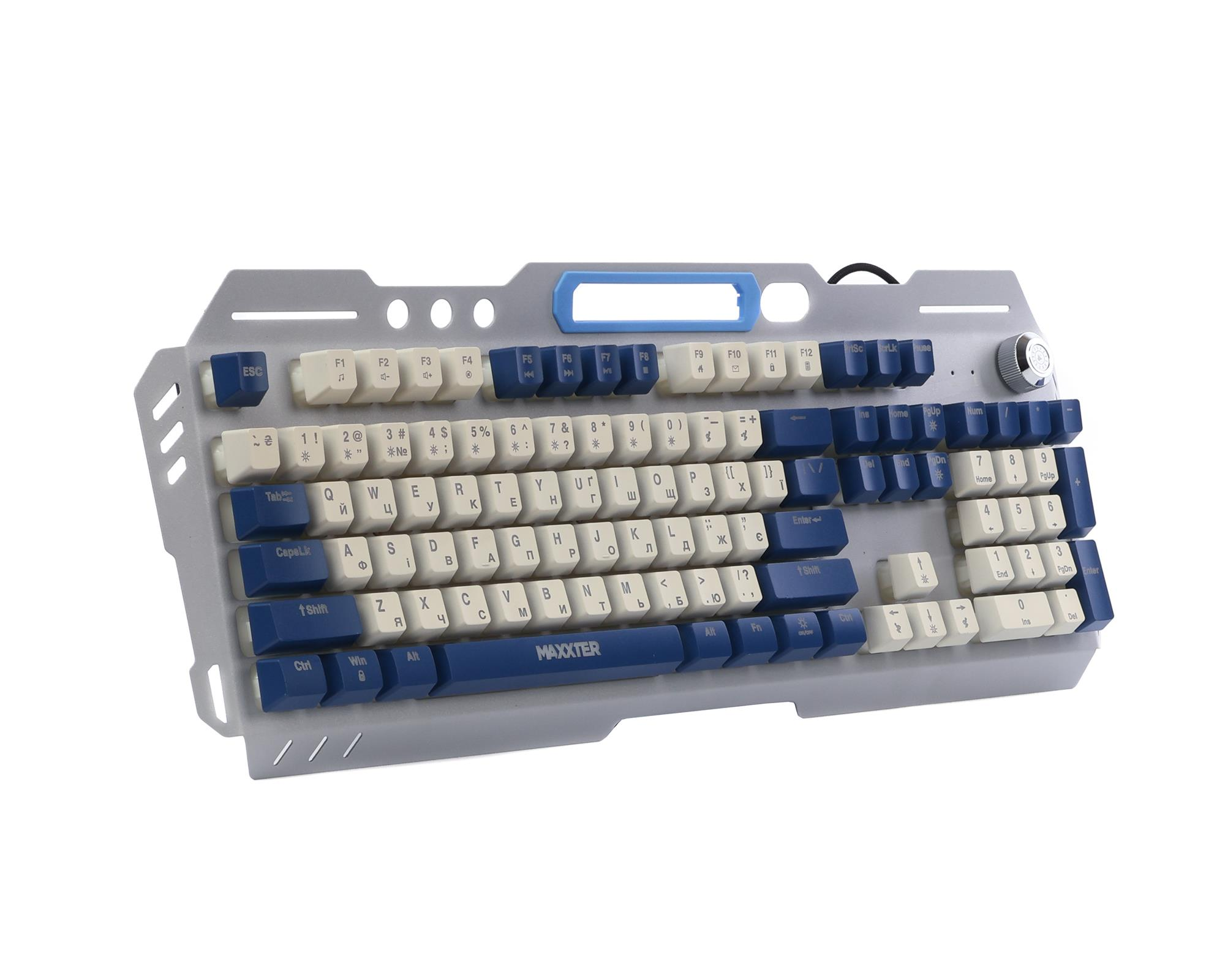 Ігрова клавіатура Maxxter KBG-RGB-01-UA RGB USB Metal Black (KBG-RGB-01-UA) фото6