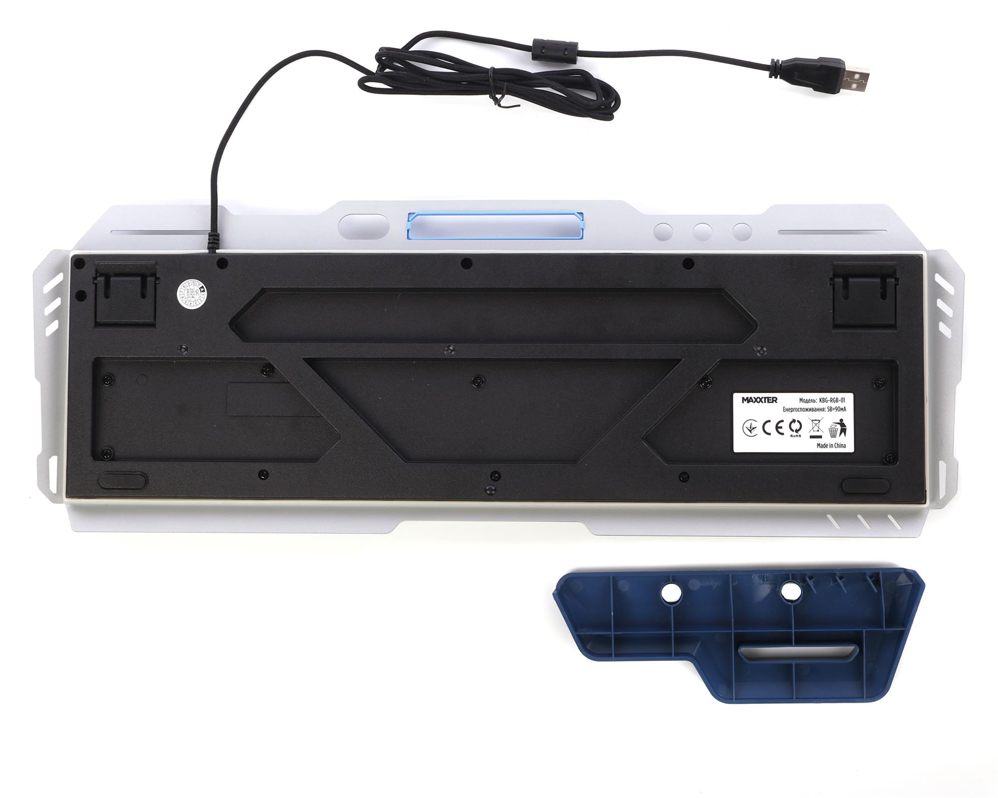 Ігрова клавіатура Maxxter KBG-RGB-01-UA RGB USB Metal Black (KBG-RGB-01-UA) фото7