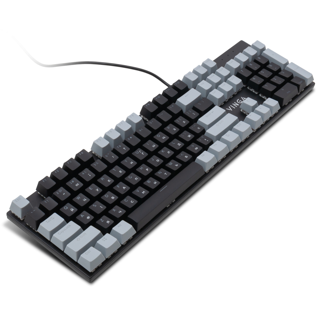 Игровая клавиатура Vinga KBGM-090 LED Blue Switch USB Grey/Black (KBGM-090BL_Grey/Black) фото3