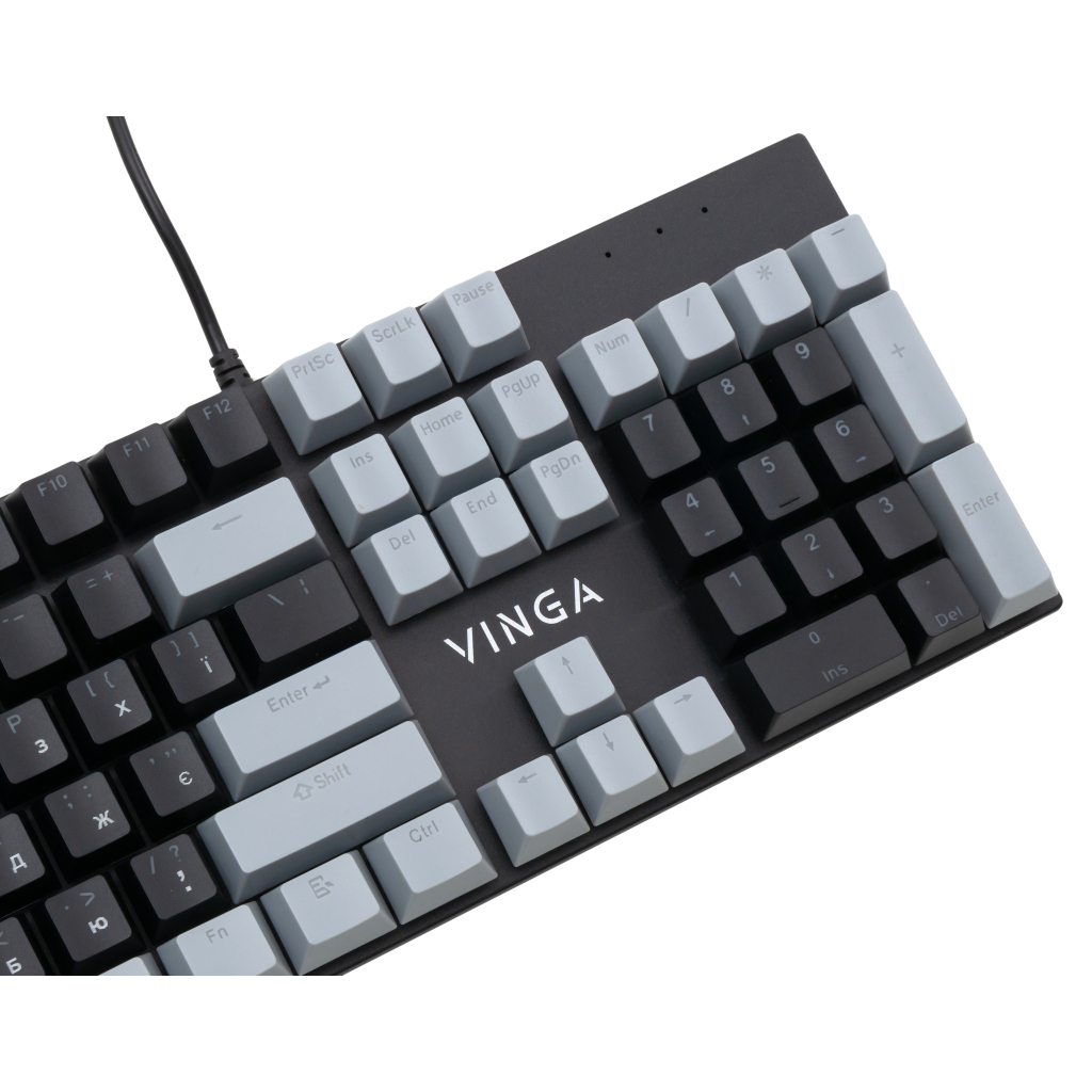 Игровая клавиатура Vinga KBGM-090 LED Blue Switch USB Grey/Black (KBGM-090BL_Grey/Black) фото6