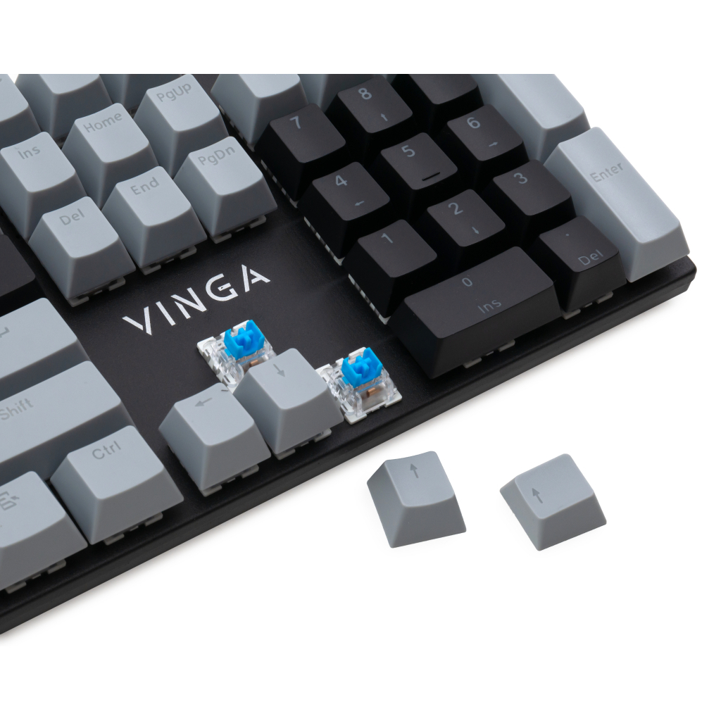 Игровая клавиатура Vinga KBGM-090 LED Blue Switch USB Grey/Black (KBGM-090BL_Grey/Black) фото7