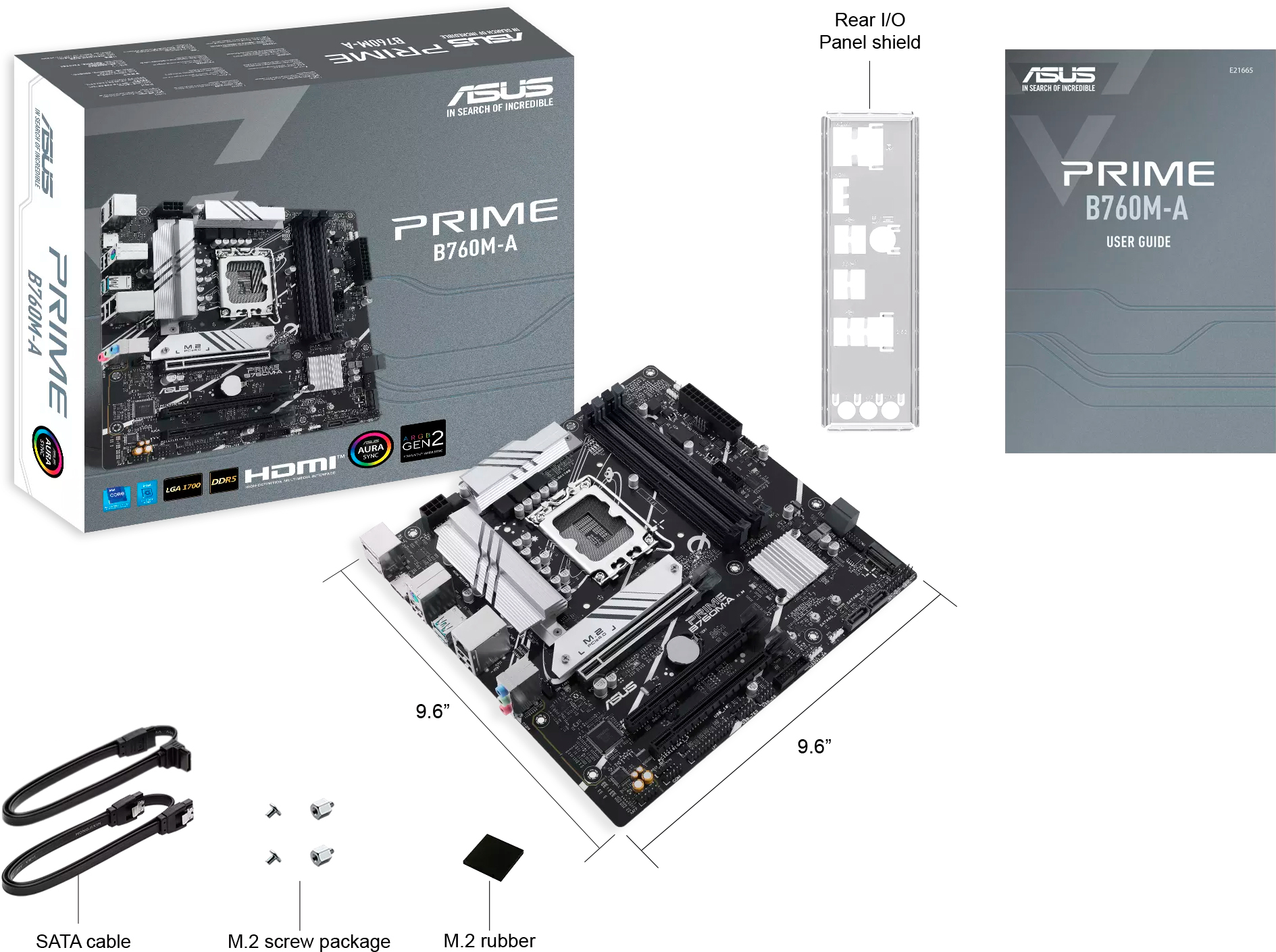 Материнська плата ASUS PRIME B760M-A CSM (PRIME_B760M-A_CSM) фото