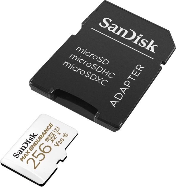 Карта памяти SanDisk MAX ENDURANCE microSDXC 256GB + SD Adapter 120,000 Hours (SDSQQVR-256G-GN6IA) фото4