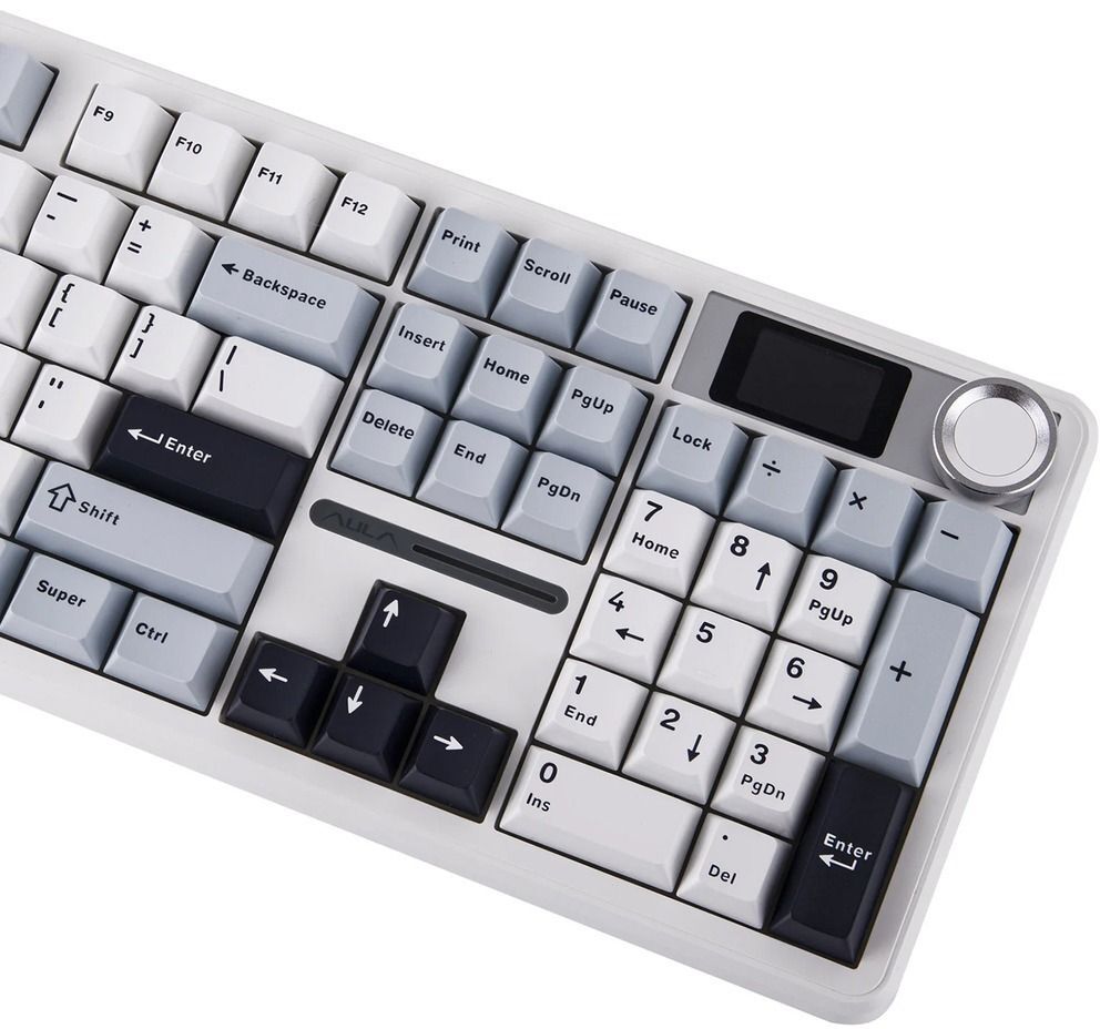 Игровая клавиатура Aula F108 Pro Reaper Switch RGB Wireless/Bluetooth/USB White (6978080501318) фото