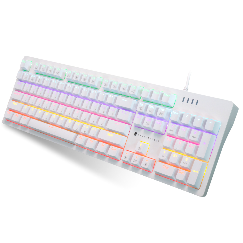 Игровая клавиатура Thunderobot K104 Red Switch USB UA White (6932066308162) фото2