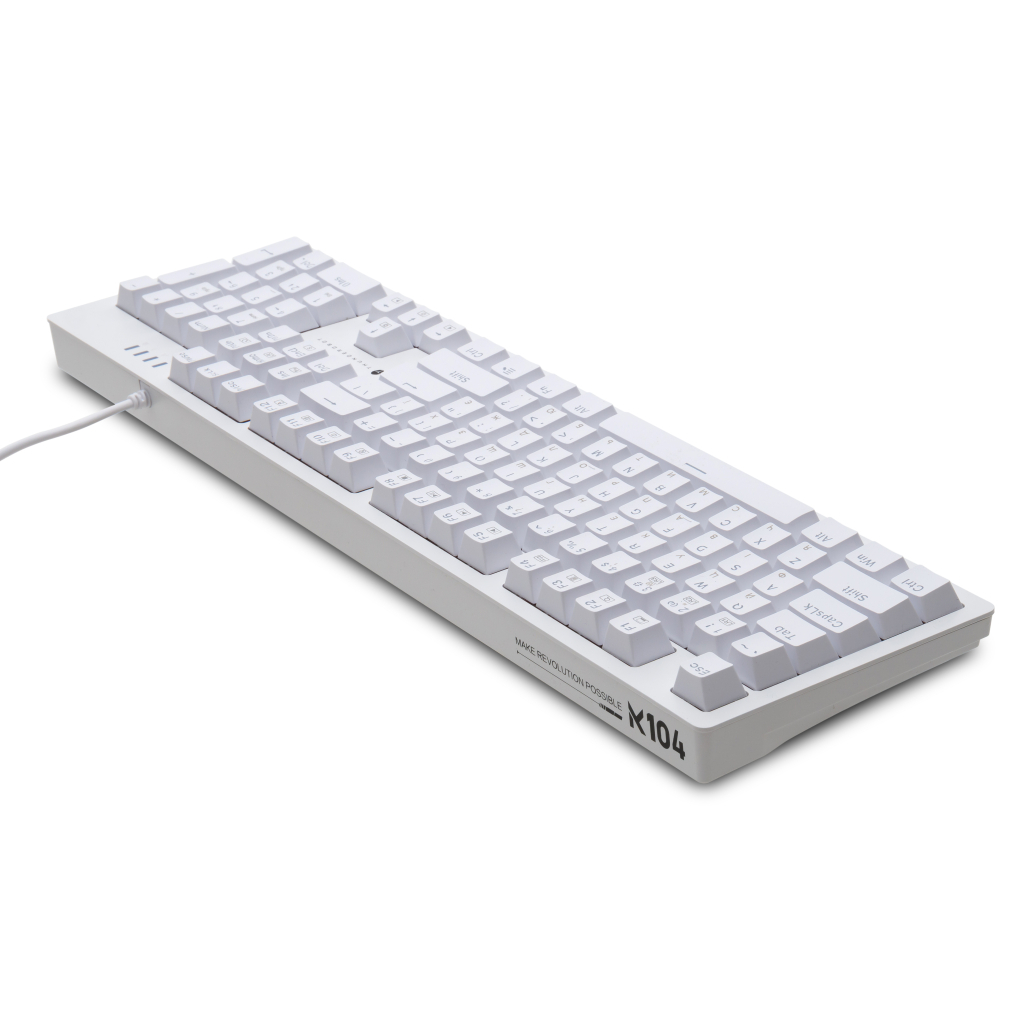 Игровая клавиатура Thunderobot K104 Red Switch USB UA White (6932066308162) фото4