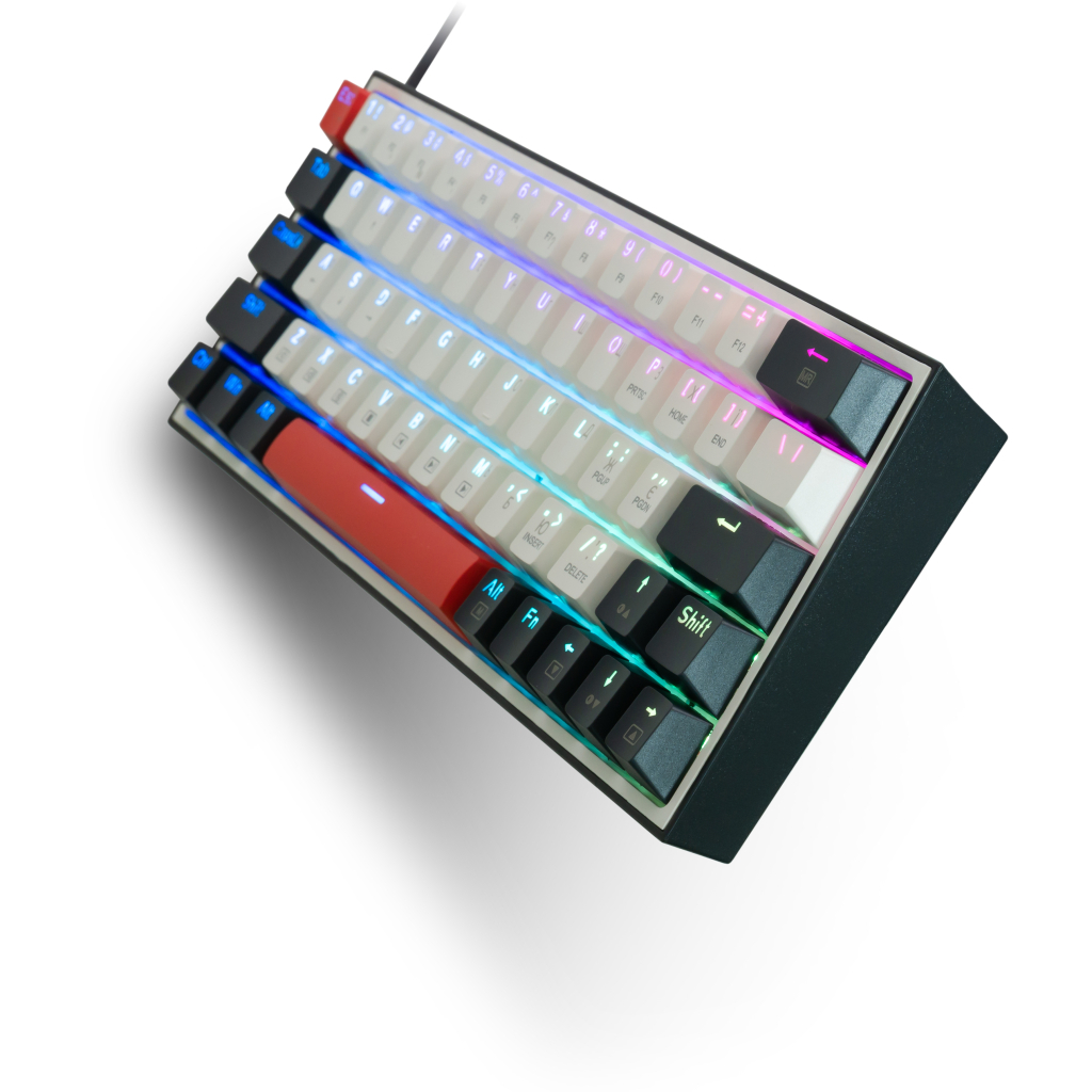 Ігрова клавіатура Thunderobot K63 RGB Red Switch USB UA White (6932066313449) фото2