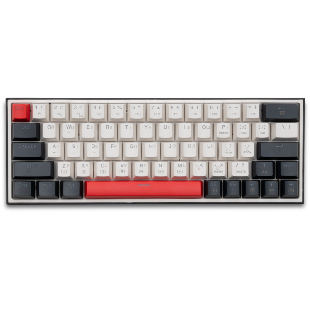 Ігрова клавіатура Thunderobot K63 RGB Red Switch USB UA White (6932066313449) фото5