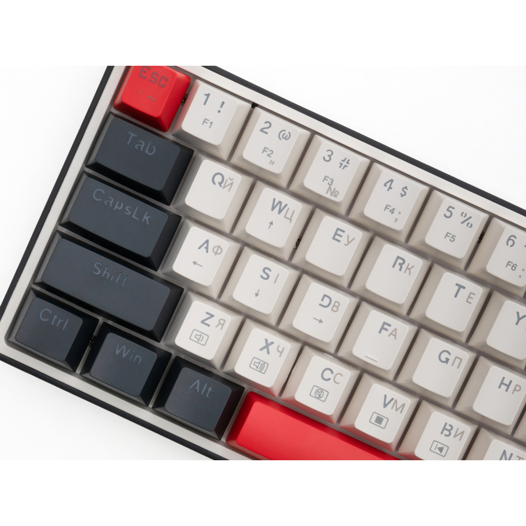 Ігрова клавіатура Thunderobot K63 RGB Red Switch USB UA White (6932066313449) фото9