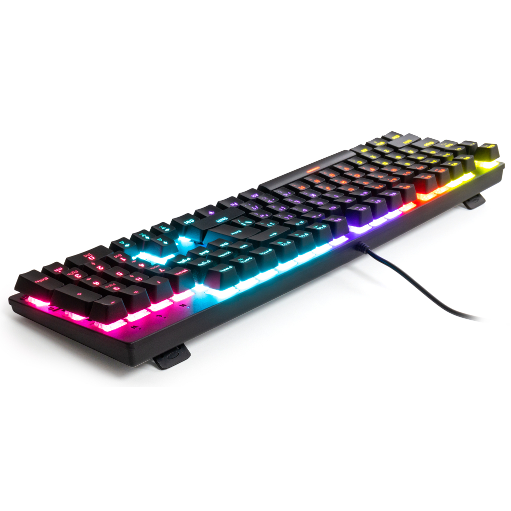 Игровая клавиатура Vinga KBGM-100 LED Blue Switch USB Black (KBGM-100_Black) фото