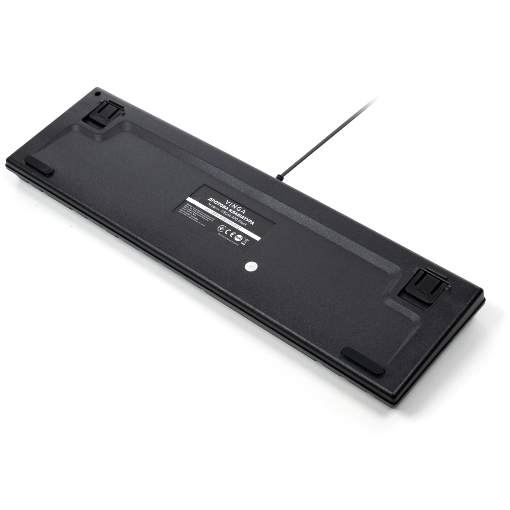 Игровая клавиатура Vinga KBGM-100 LED Blue Switch USB Black (KBGM-100_Black) фото