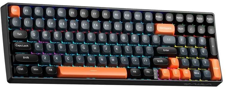 Игровая клавиатура Aula S100 Brown Switch USB UA Black (6948391203157) фото