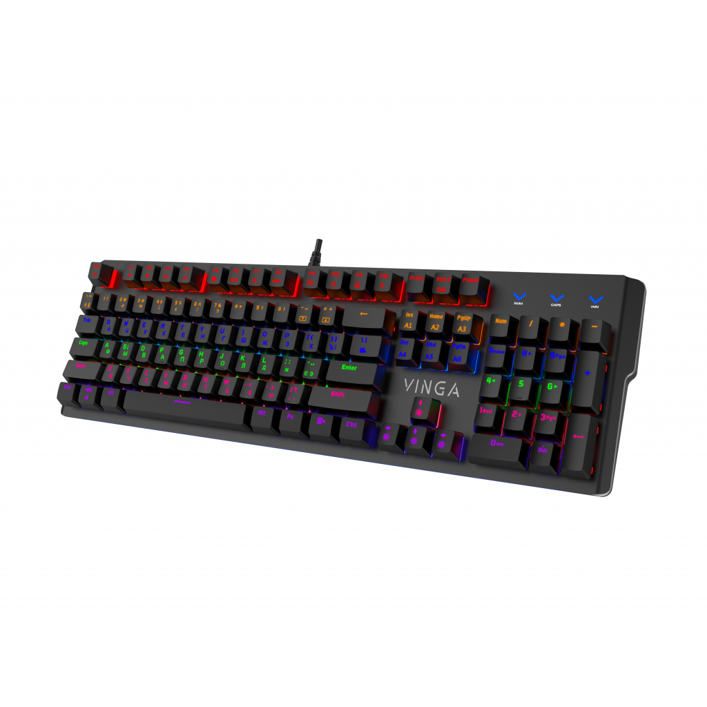 Игровая клавиатура Vinga KBGM160 LED Outemu Blue Switch USB Black (KBGM160_Black) фото2