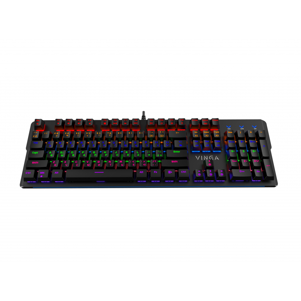 Игровая клавиатура Vinga KBGM160 LED Outemu Blue Switch USB Black (KBGM160_Black) фото3