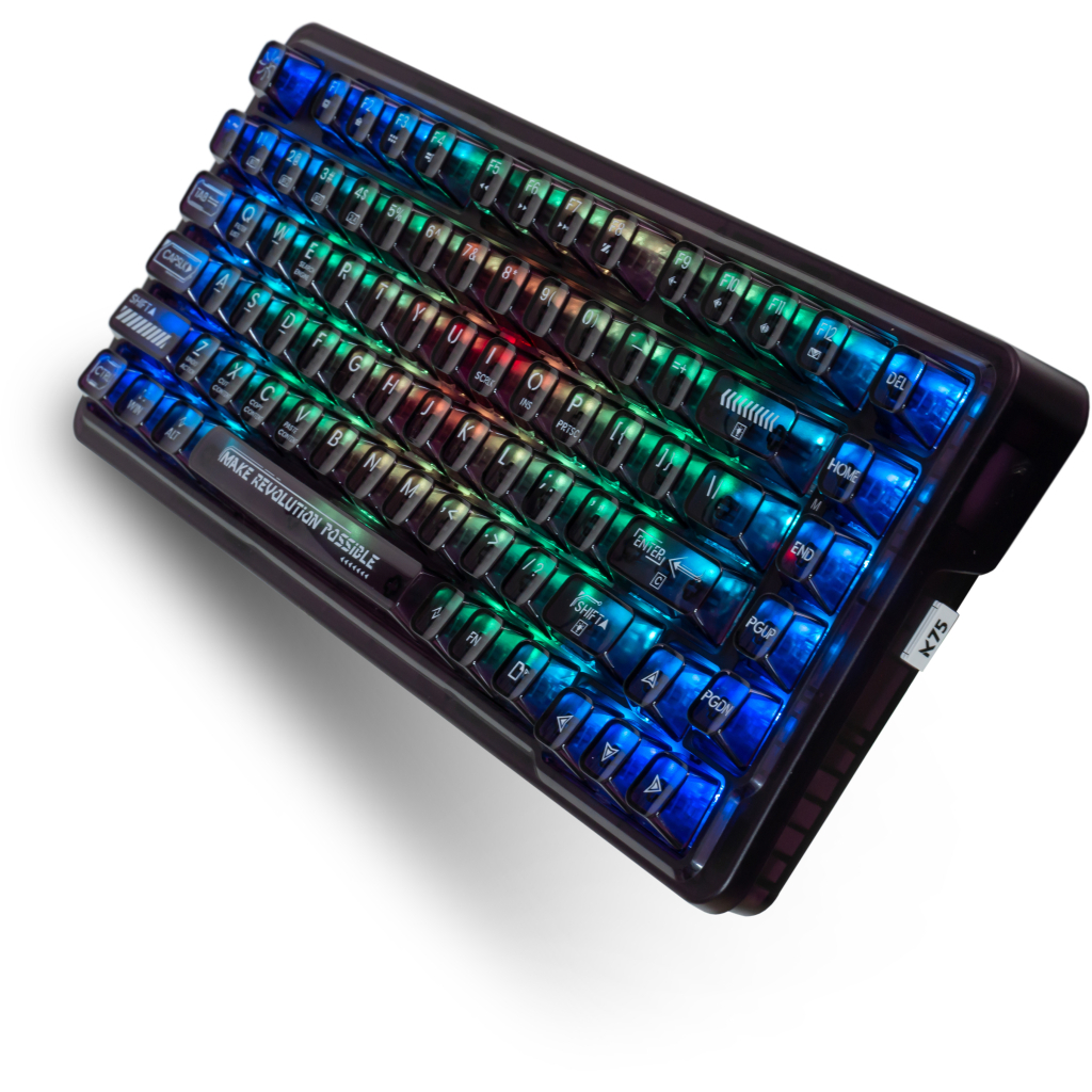 Игровая клавиатура Thunderobot K75 TKL RGB Tri-mode Violet Mist Moon Switch Purple (6932066305550) фото