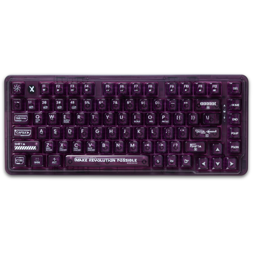 Игровая клавиатура Thunderobot K75 TKL RGB Tri-mode Violet Mist Moon Switch Purple (6932066305550) фото