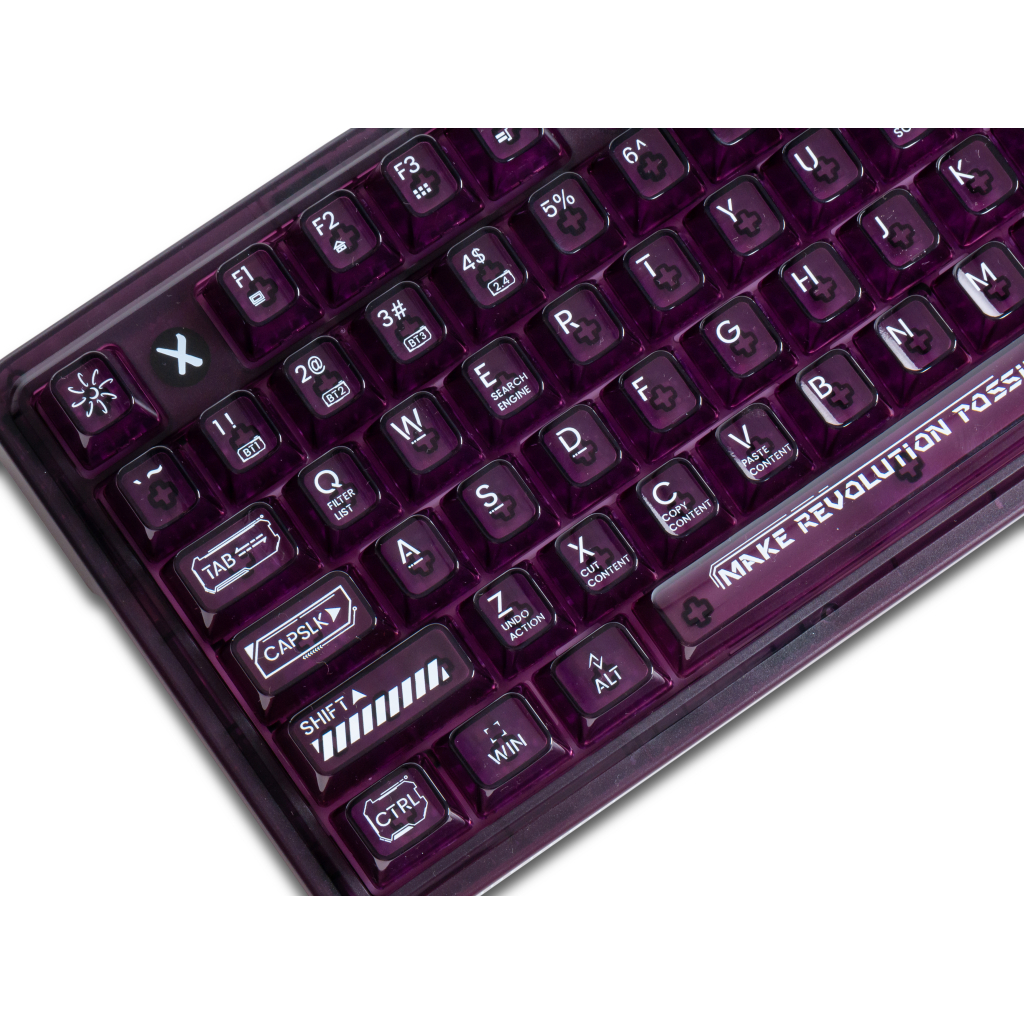 Игровая клавиатура Thunderobot K75 TKL RGB Tri-mode Violet Mist Moon Switch Purple (6932066305550) фото